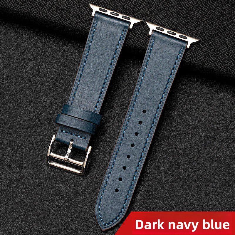 Genuine leather waterproof cowhide watch strap