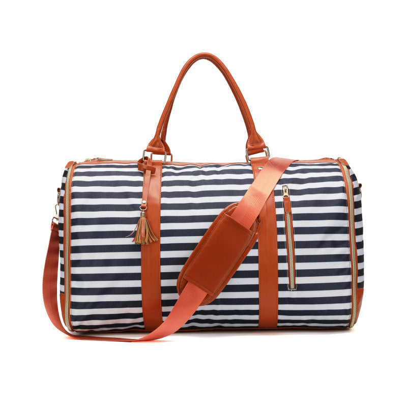 Foldable PU Travel Bag with Multiple Compartments