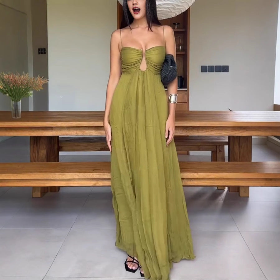 Womens Summer Spaghetti Strap Dress