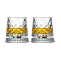 Rotating Base Whiskey Glass Set