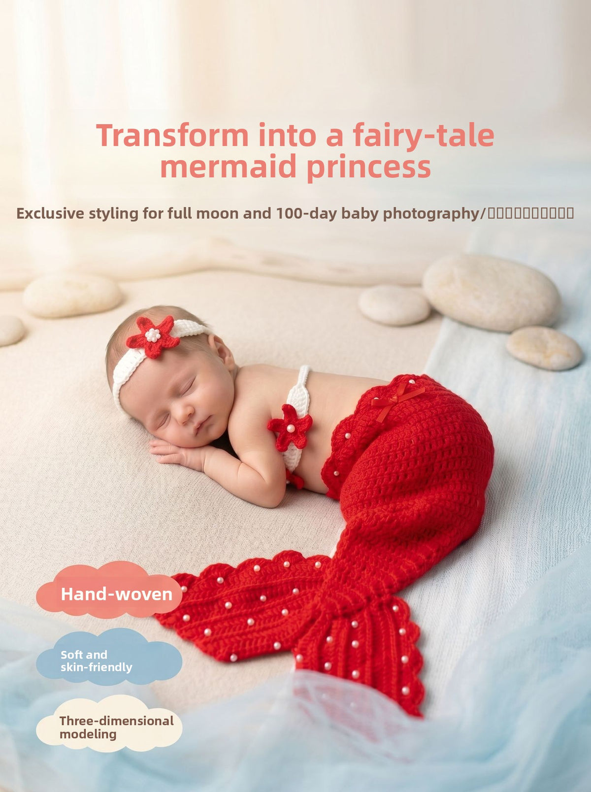 Handmade Knitted Baby Photography Outfit