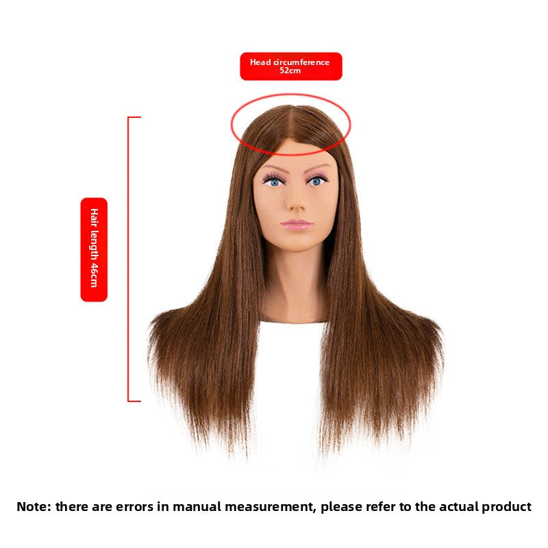 Human Hair Styling Mannequin Head with Shoulder