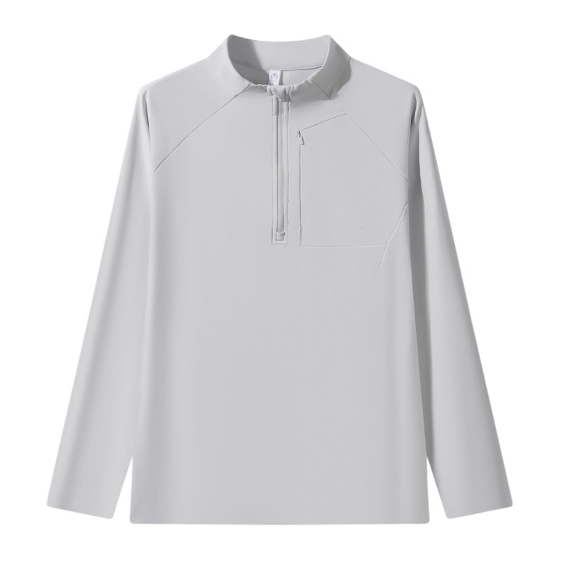 Mens Half Zip Sweatshirt Casual Loose Fit