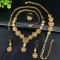 Floral Necklace and Earrings
