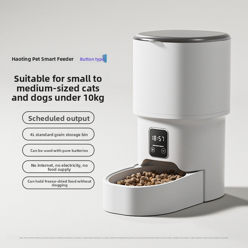 Automatic Pet Feeder with Remote Control and Timed Feeding