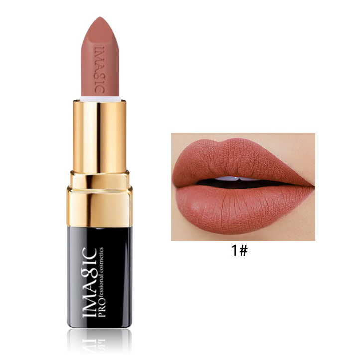 Black tube gold ring matte matte matte face lipstick