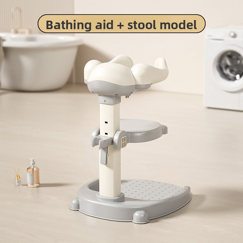 Adjustable Baby Bath Stand with Anti-Slip Base