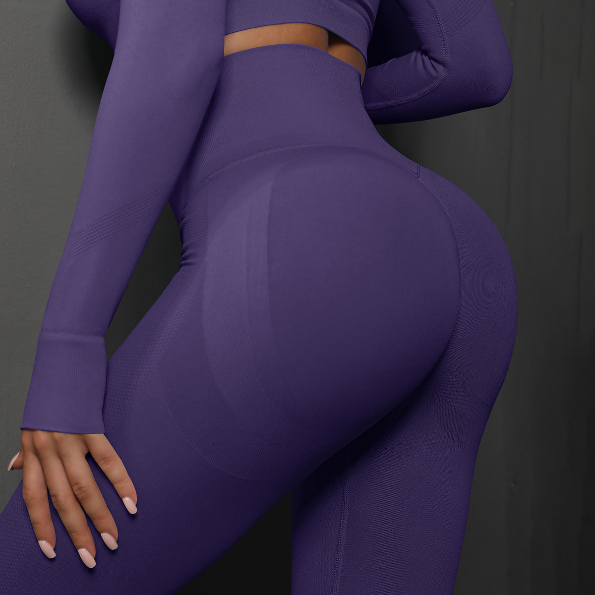 Knitted Seamless Peach Hip Skinny Yoga Pants