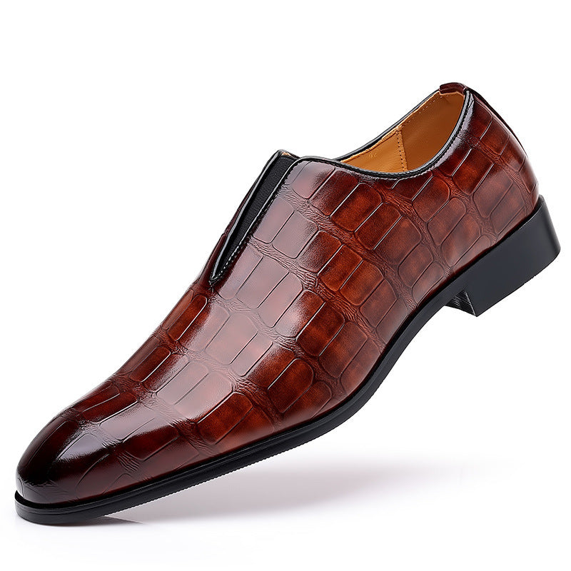 Mens Casual Leather Slip On Shoes