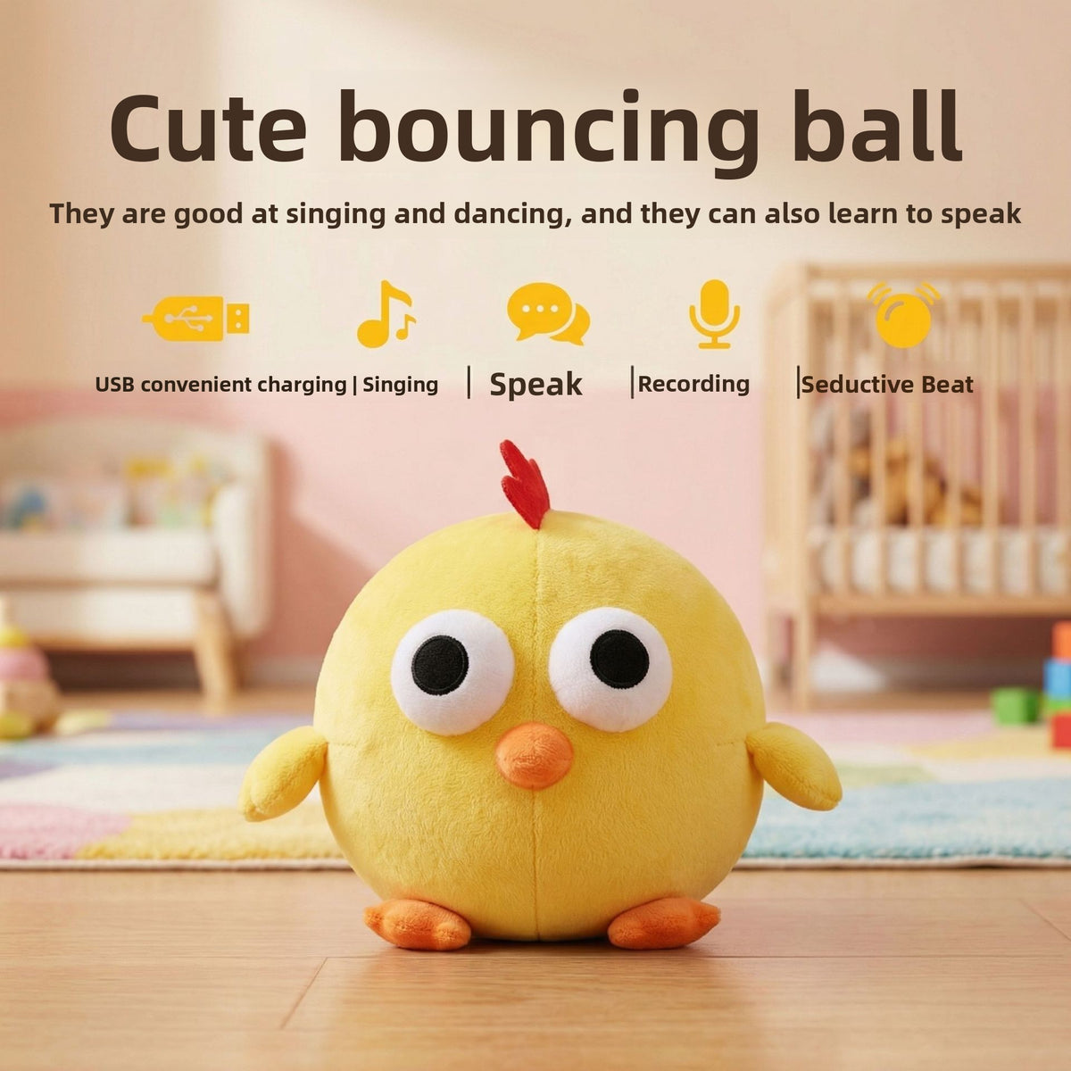 Rechargeable Talking Singing Jumping Animal Toy