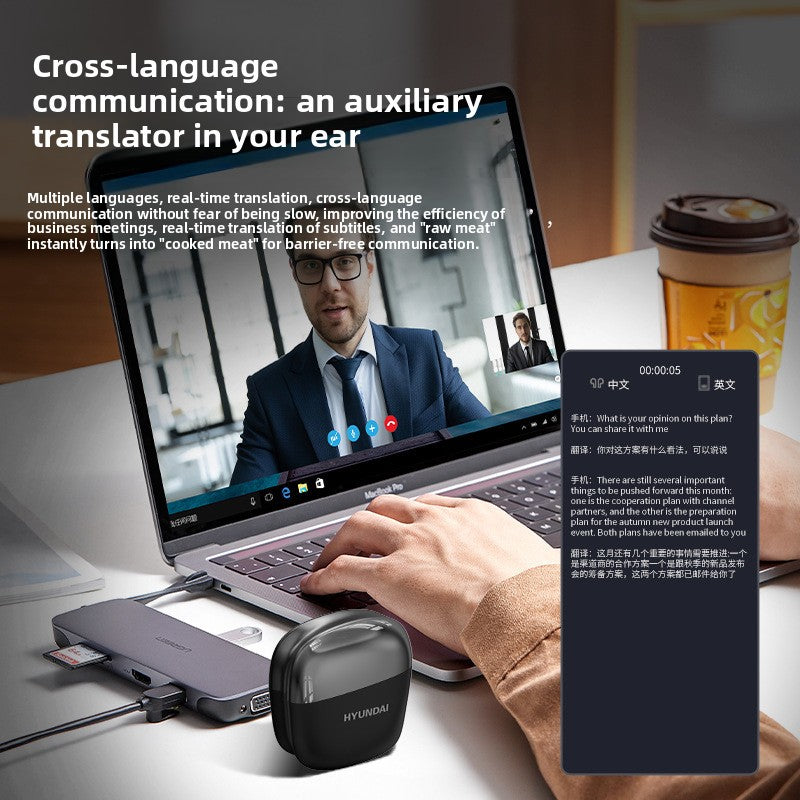 AI Translation Bluetooth Earbuds with Real-Time Interpretation