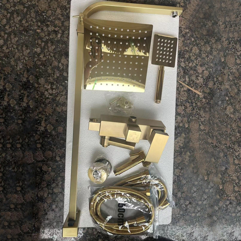 Stainless Steel Square Shower Head Set