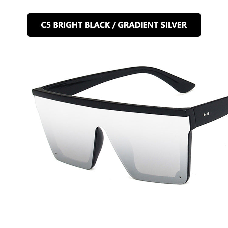 Purple Retro Square Frame Sunglasses