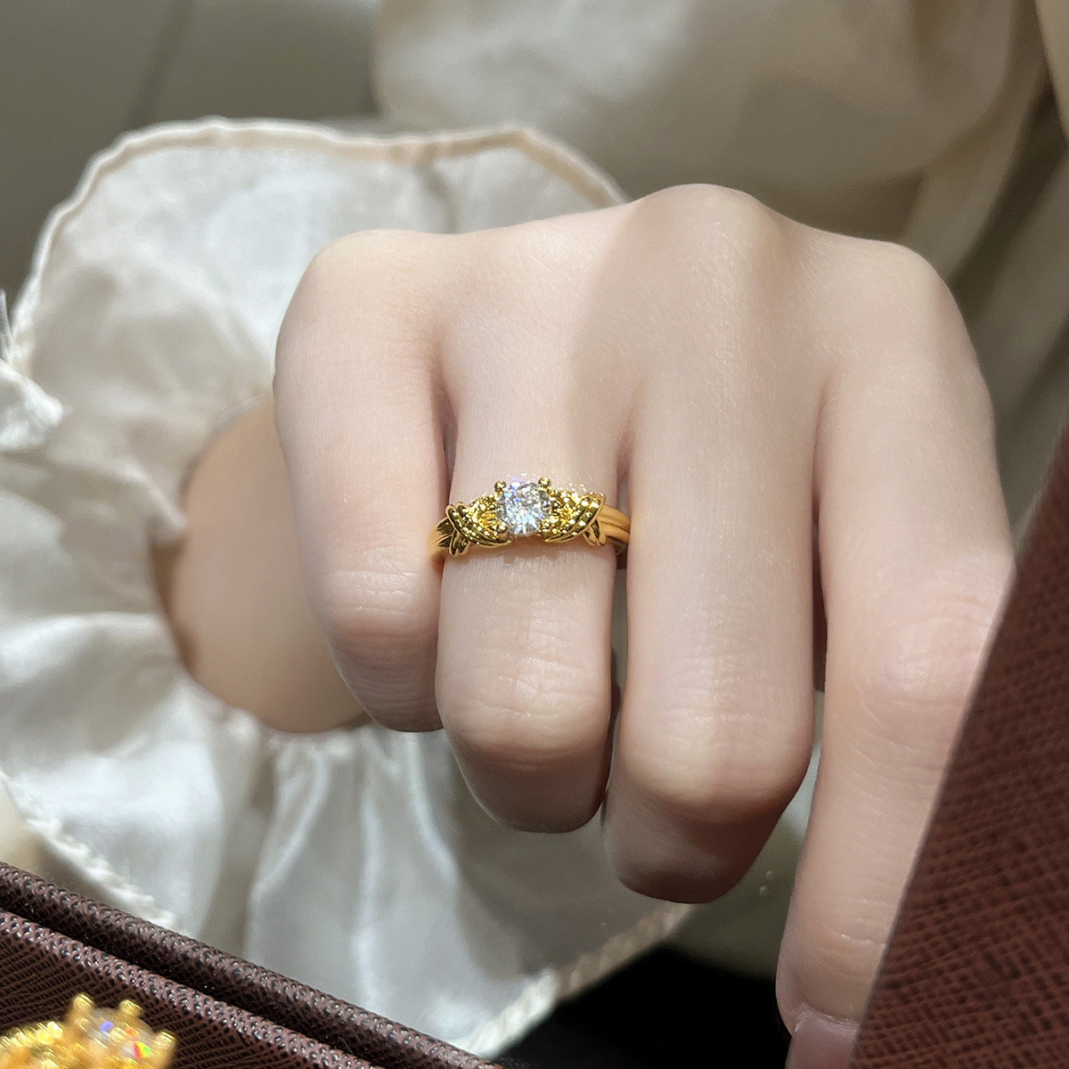 Twisted braid ring