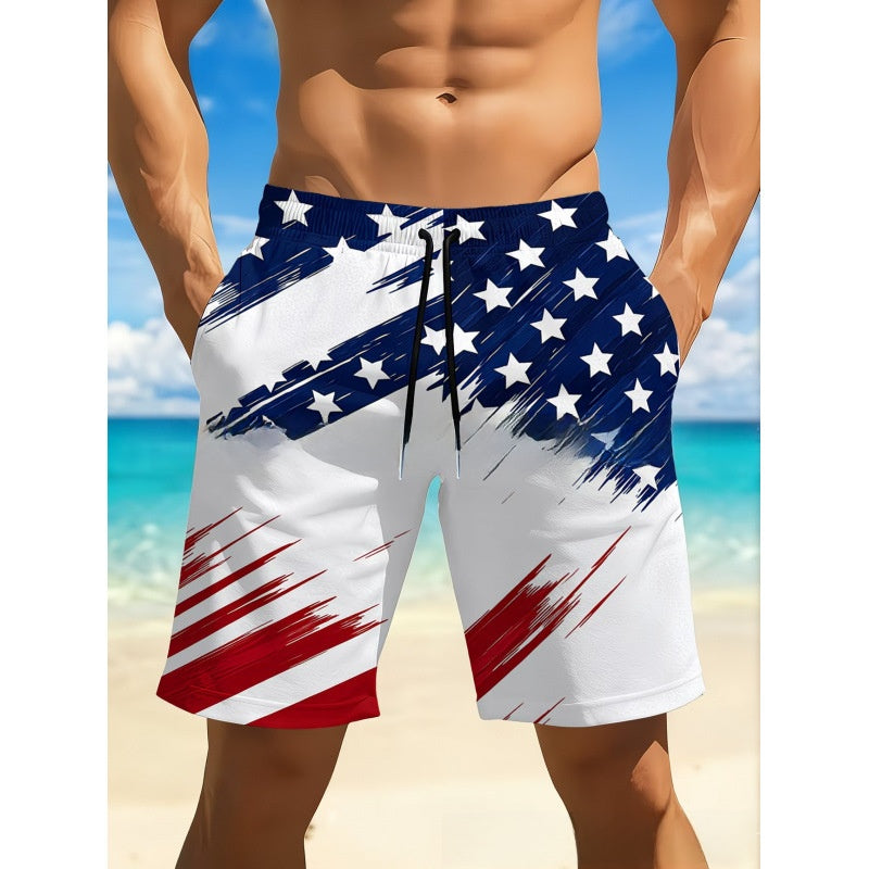 Mens Loose Breathable Beach Shorts