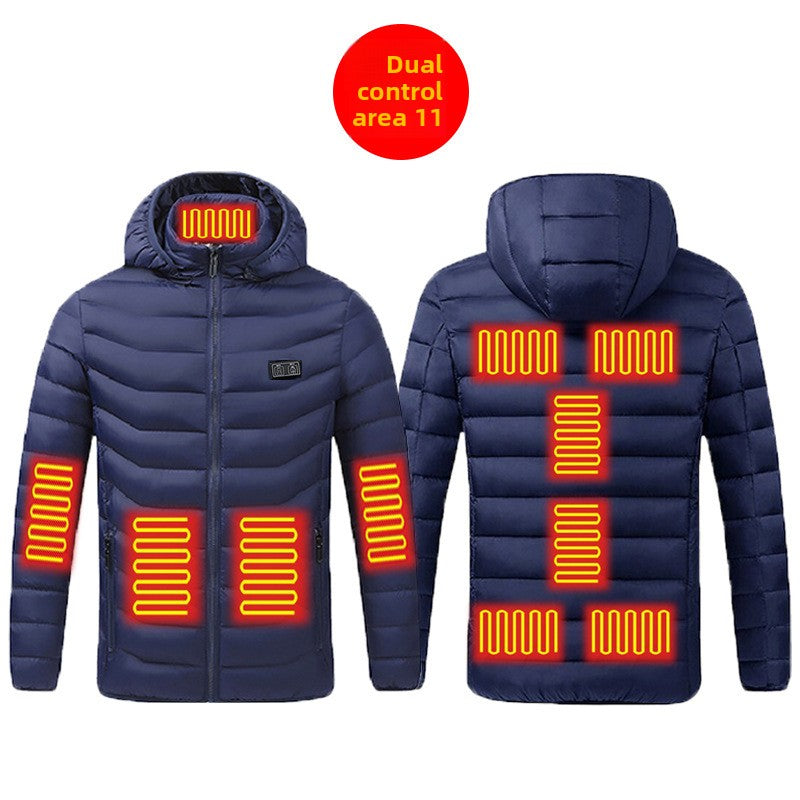USB heat-regulating cotton clothing