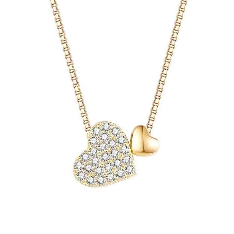 Heart Shape Lock Pendant Necklace