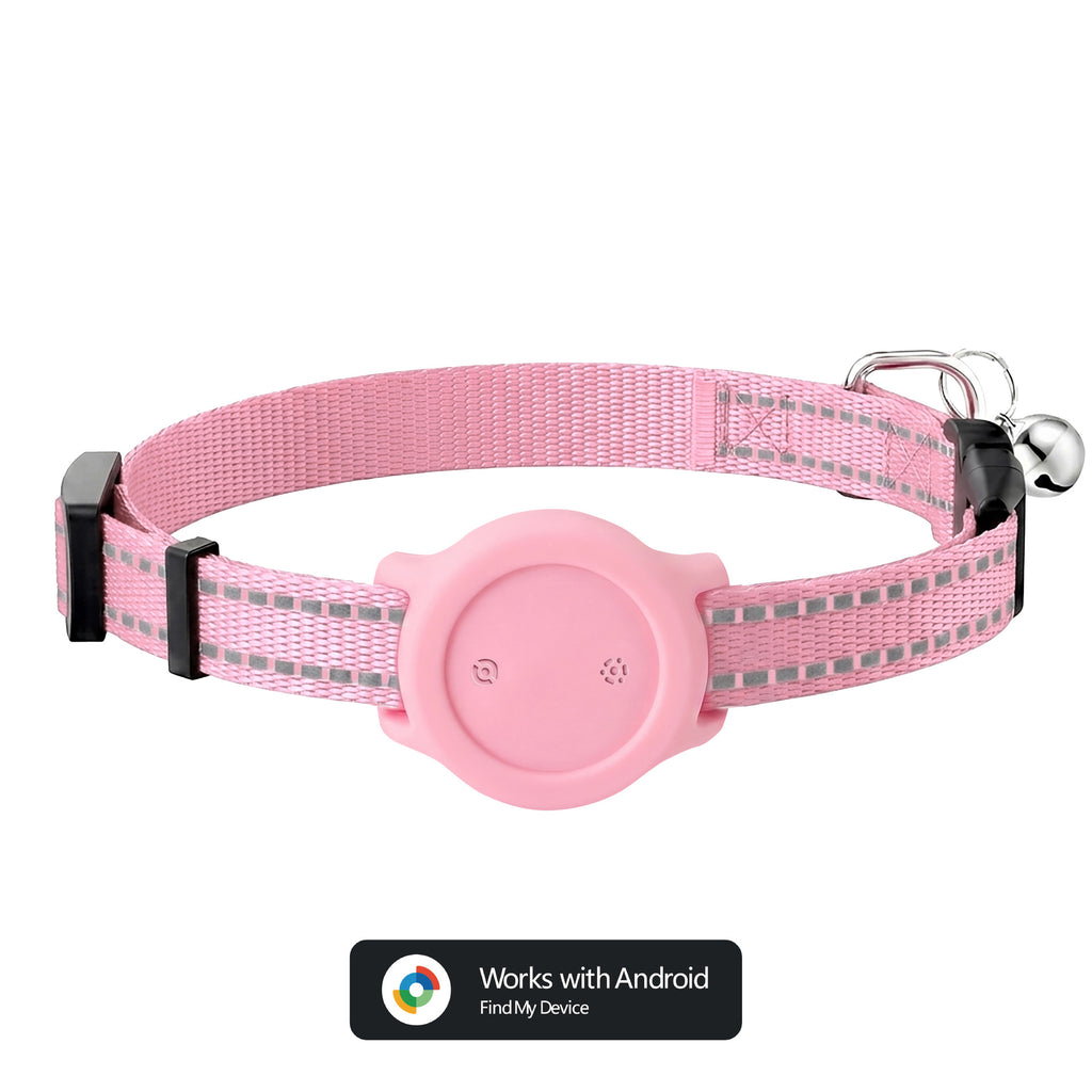 Reflective collar for pet tracking and positioning