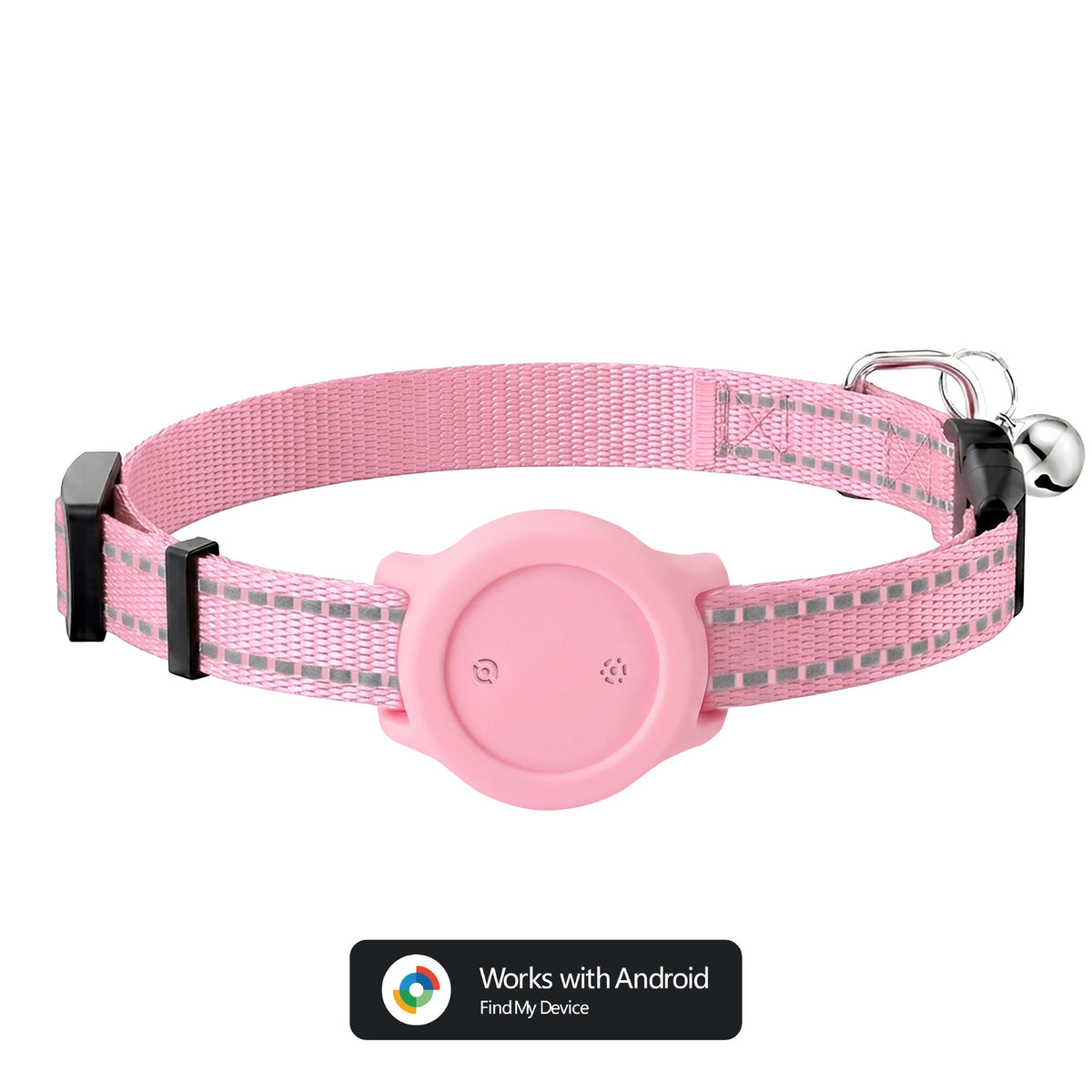 Reflective collar for pet tracking and positioning