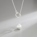 Drawn-filament small round bead necklace