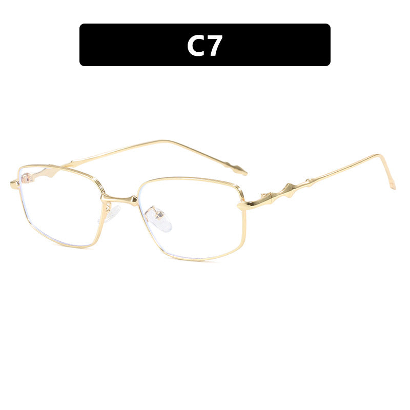 Square Retro Metal Frame Sunglasses