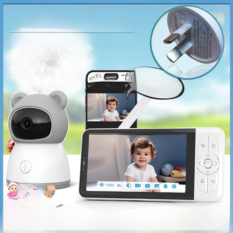 High-definition 5-inch baby monitor for remote monitoring