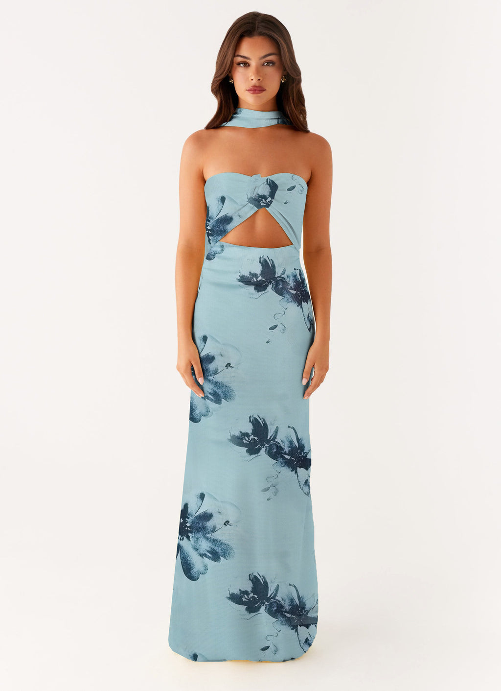 Floral Cut Out Backless Summer Dress