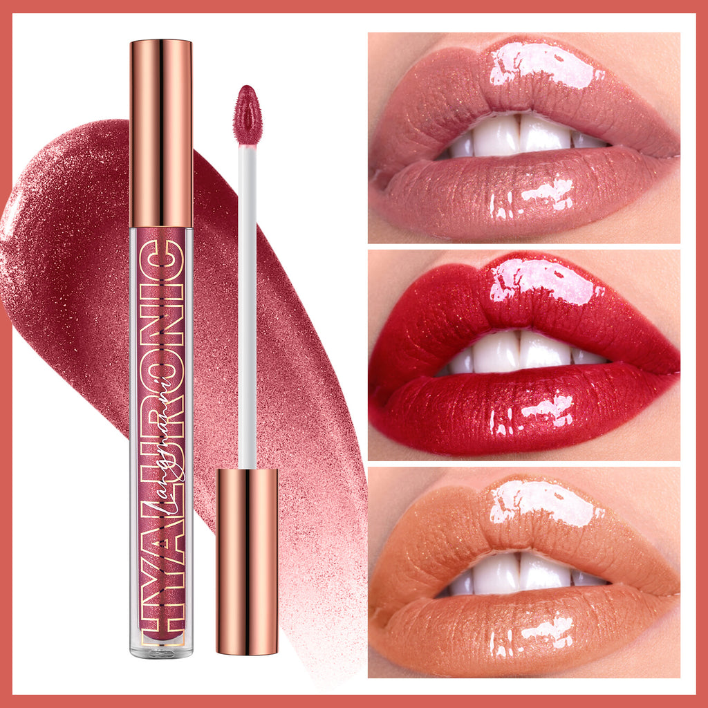 Hyaluronic Acid Glitter Lip Gloss Set