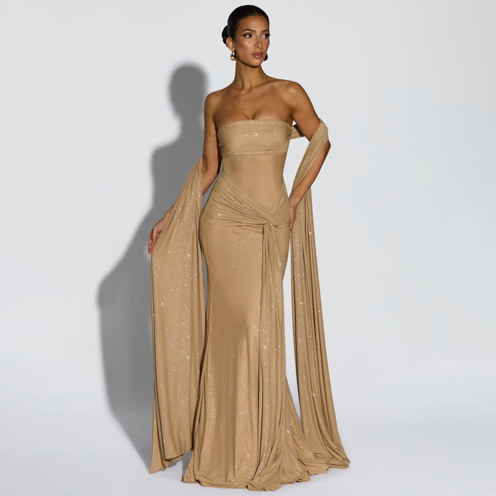 Elegant One Shoulder Bodycon Dress