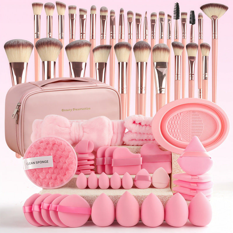 67-Piece Makeup Brush and Sponge Kit