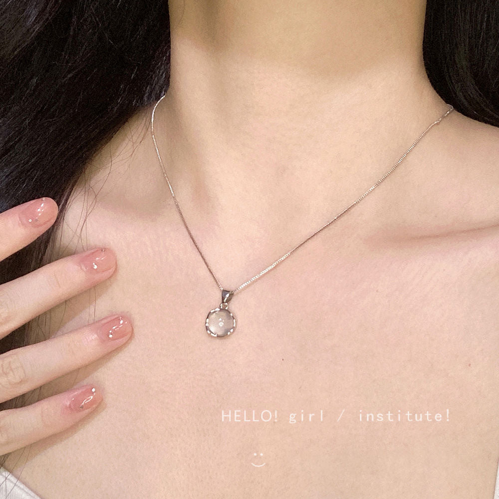 Zircon Bow Necklace for Women