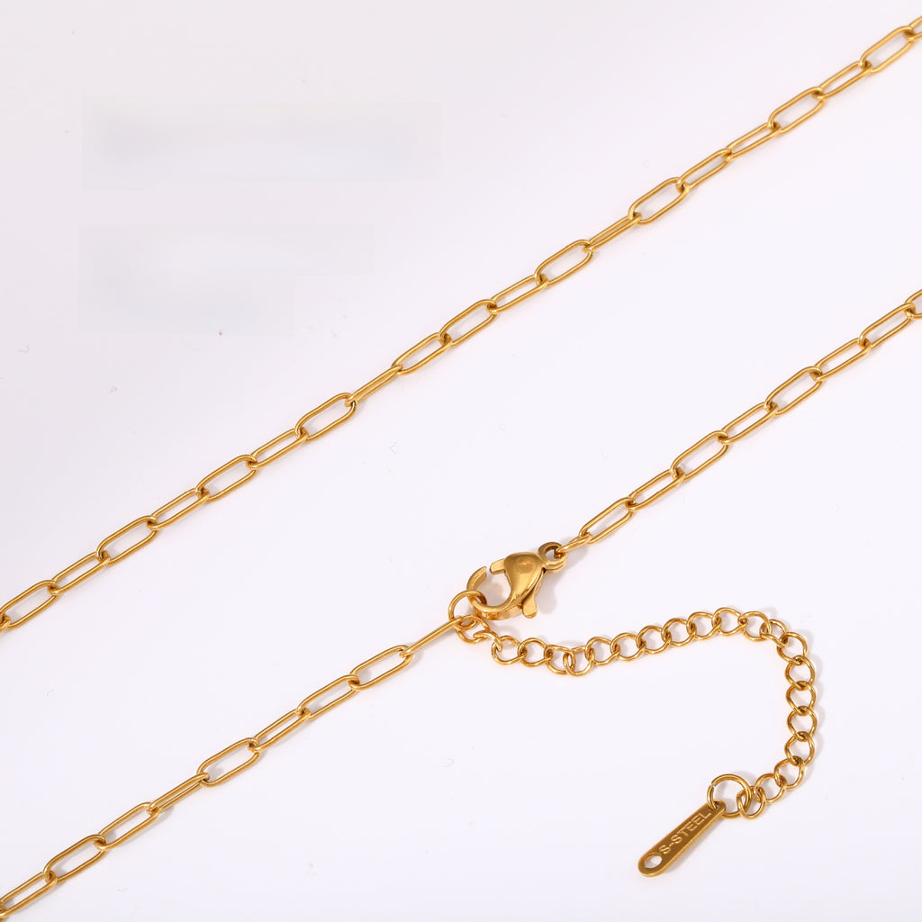 Versatile Braided Chain and Blade Necklace