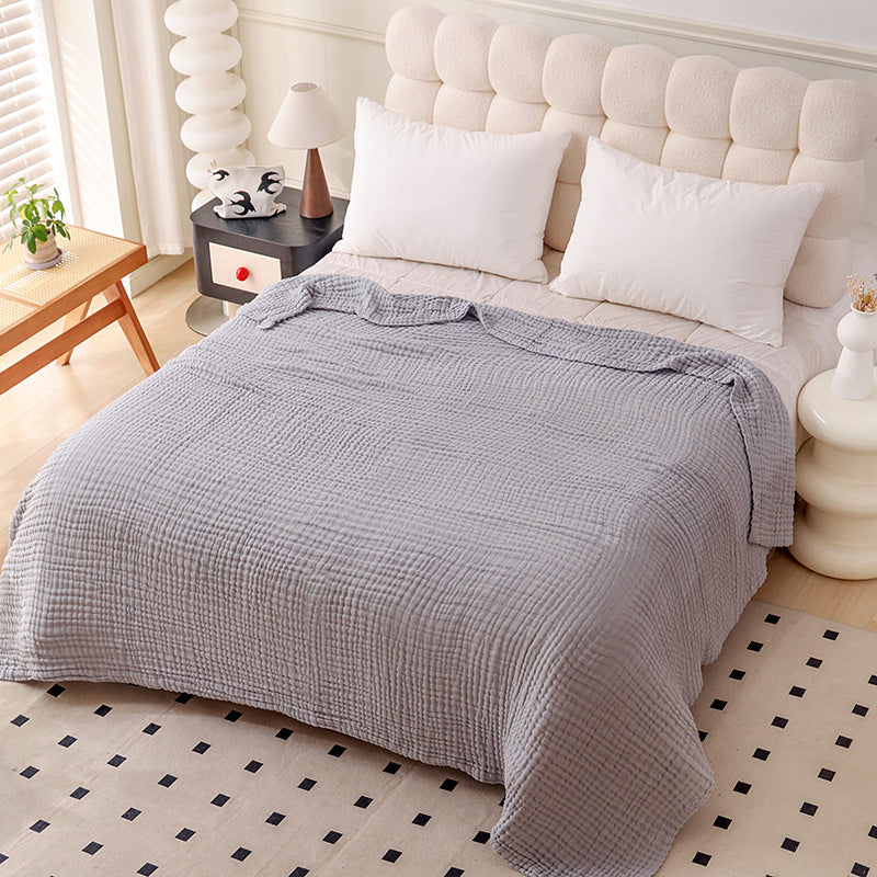 Large Size Plain Cotton Muslin Blanket