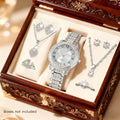 Women's Diamond Accent Quartz Watch Set