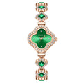 Four-leaf clover bracelet quartz watch
