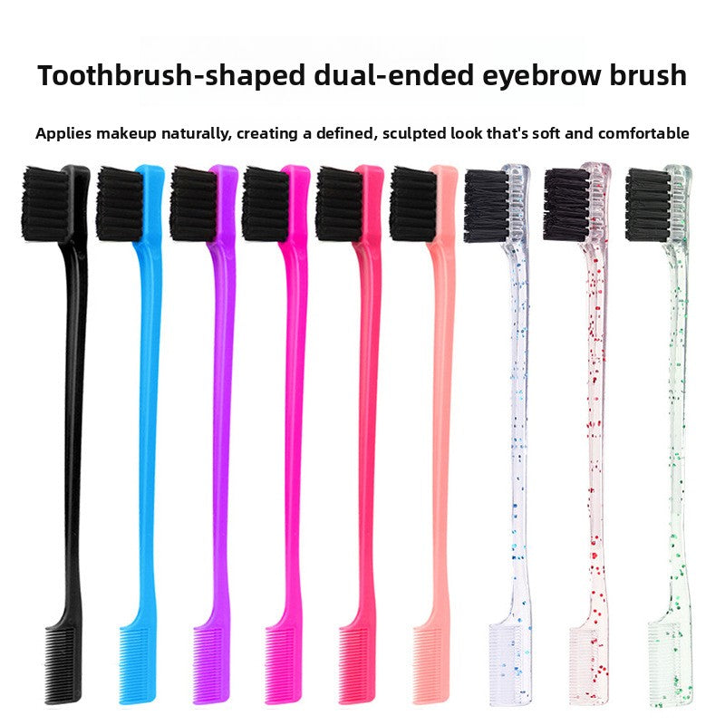 Double-ended Eyebrow and Eyelash Brush