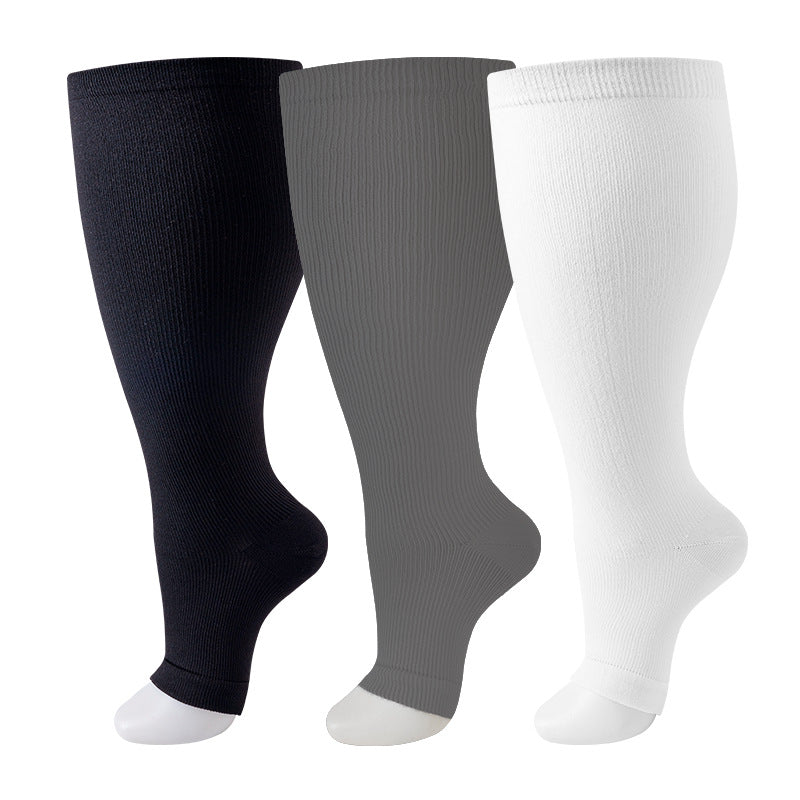 Thickened and oversized compression stockings