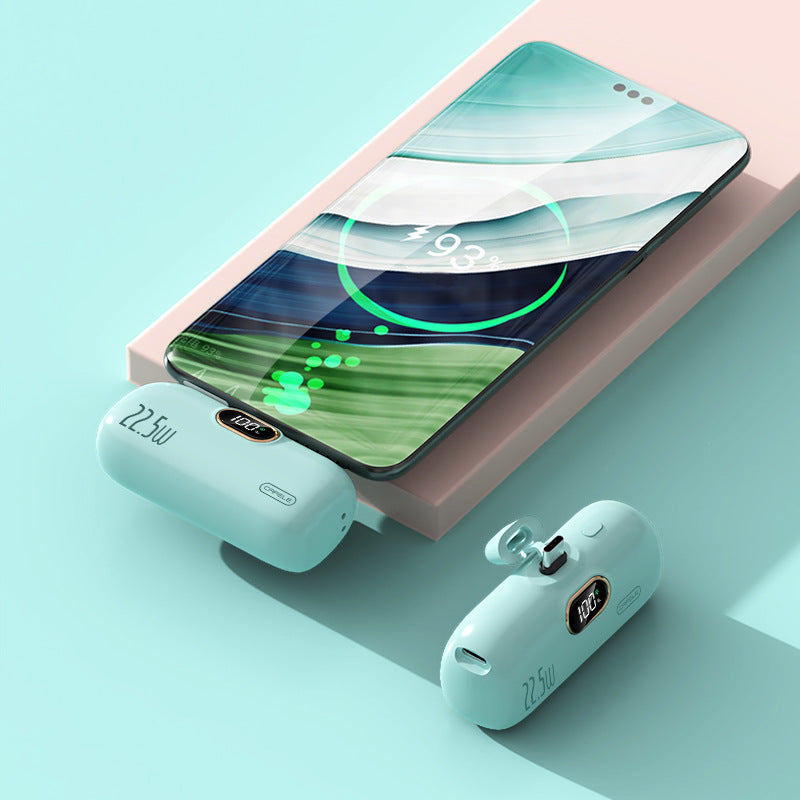 Mini portable compact capsule power bank