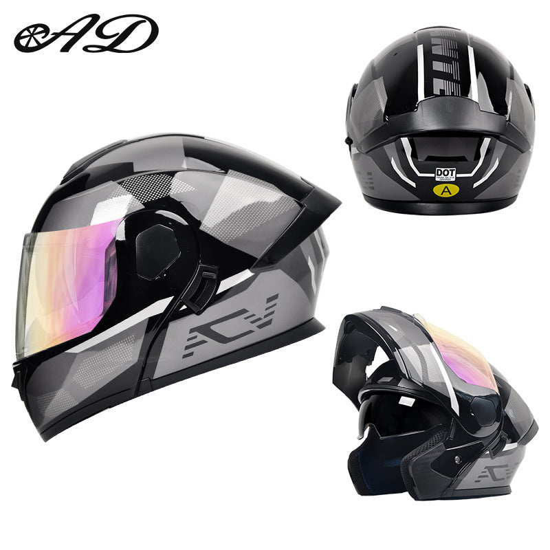 Motorcycle helmet with good ventilation in summer