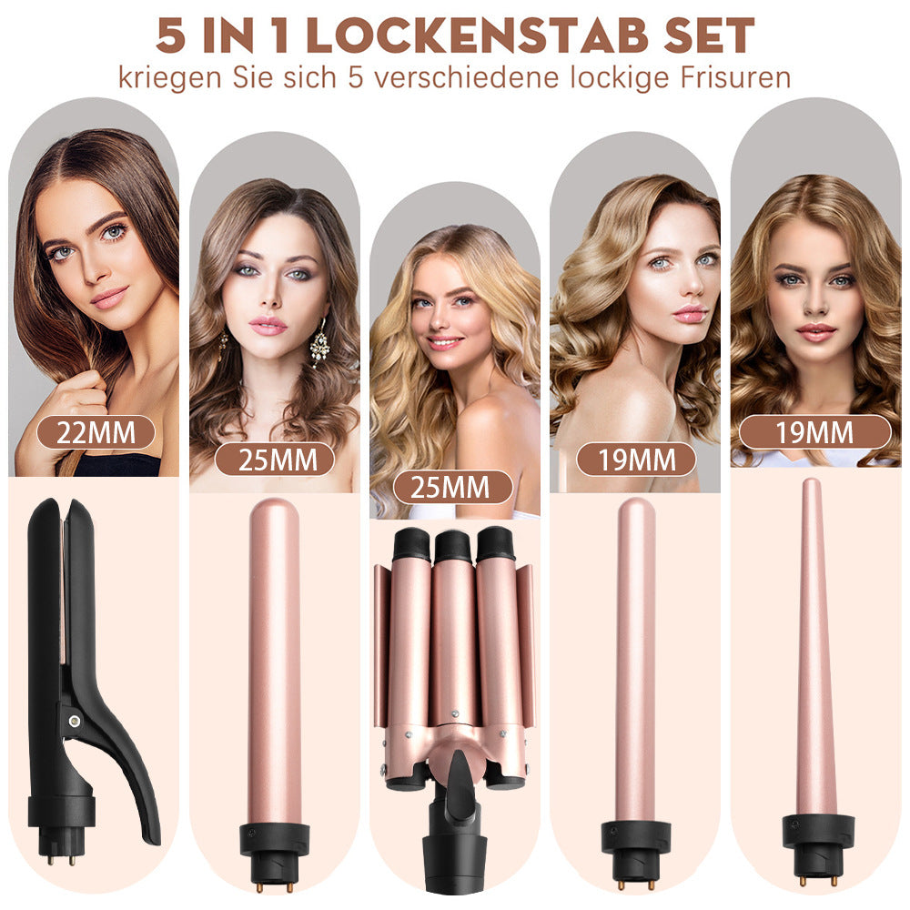 Multi-Function Hair Styling Iron with Interchangeable Heads