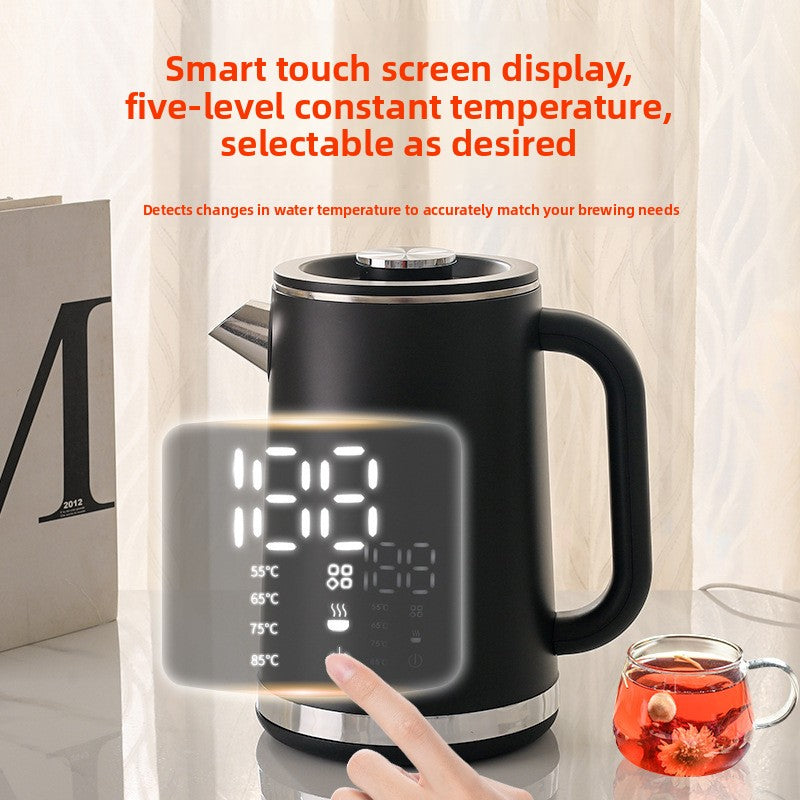 Stainless Steel Electric Kettle with Temperature Display