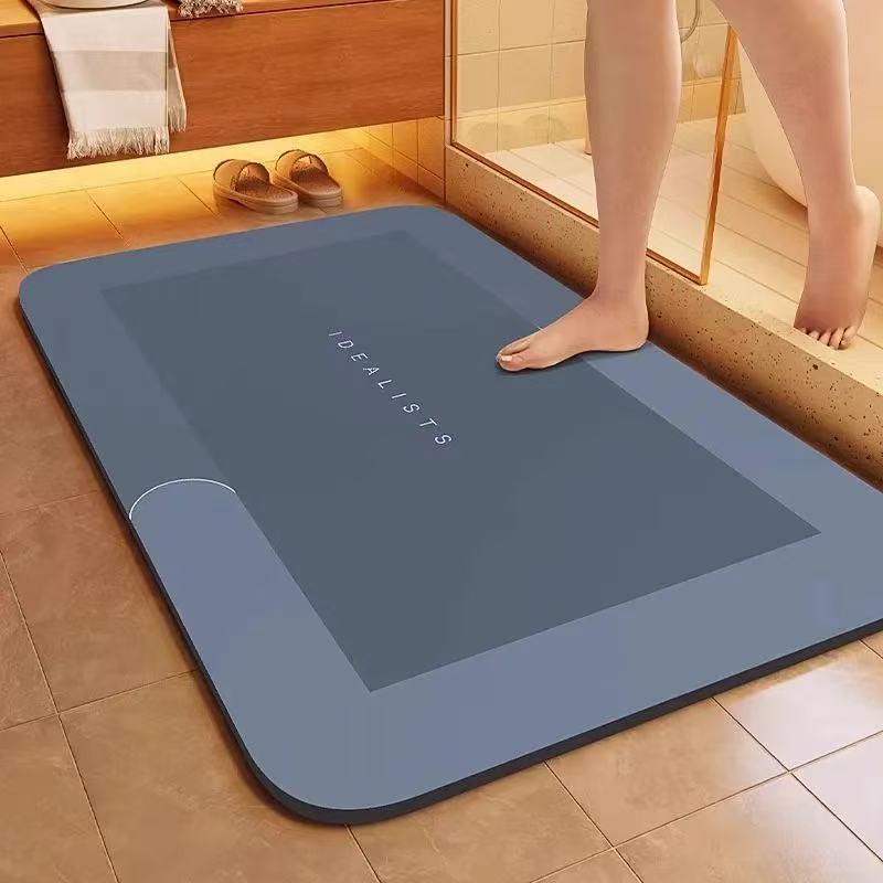 Diatomaceous earth floor mat