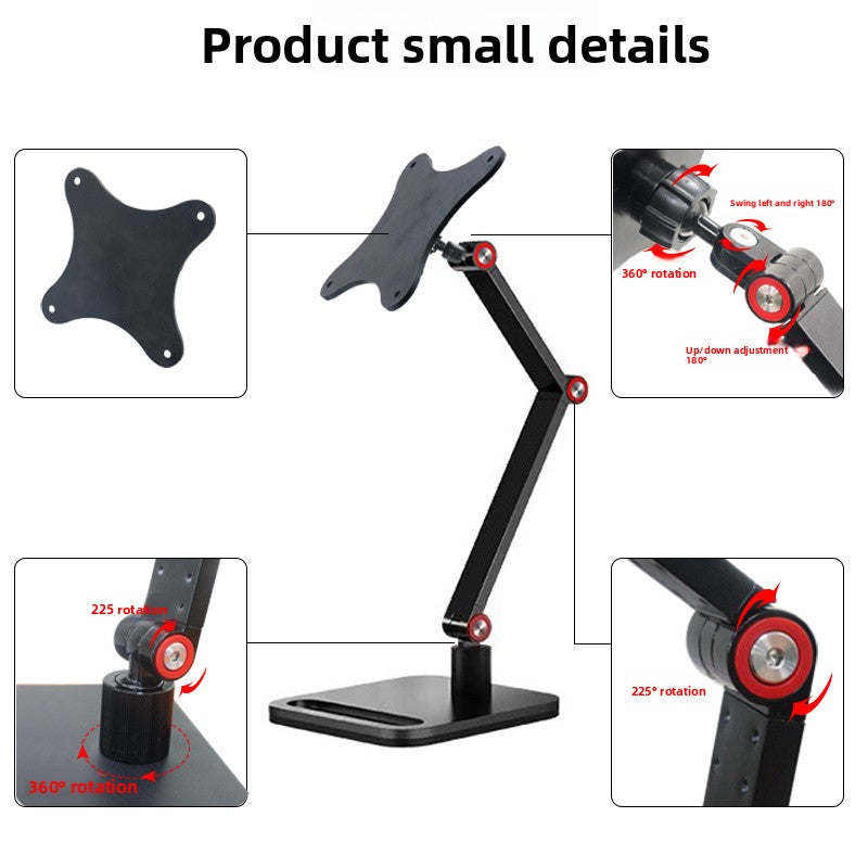 Adjustable Dual Arm Tablet Desktop Stand