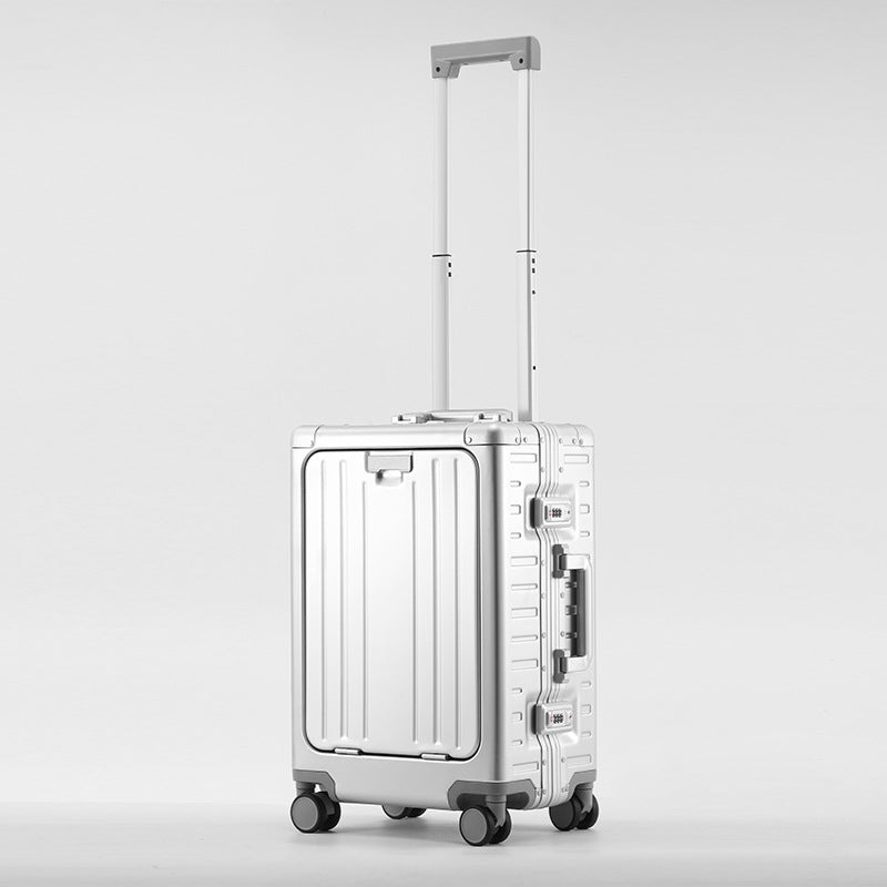 Front Opening Aluminum Magnesium Alloy Suitcase