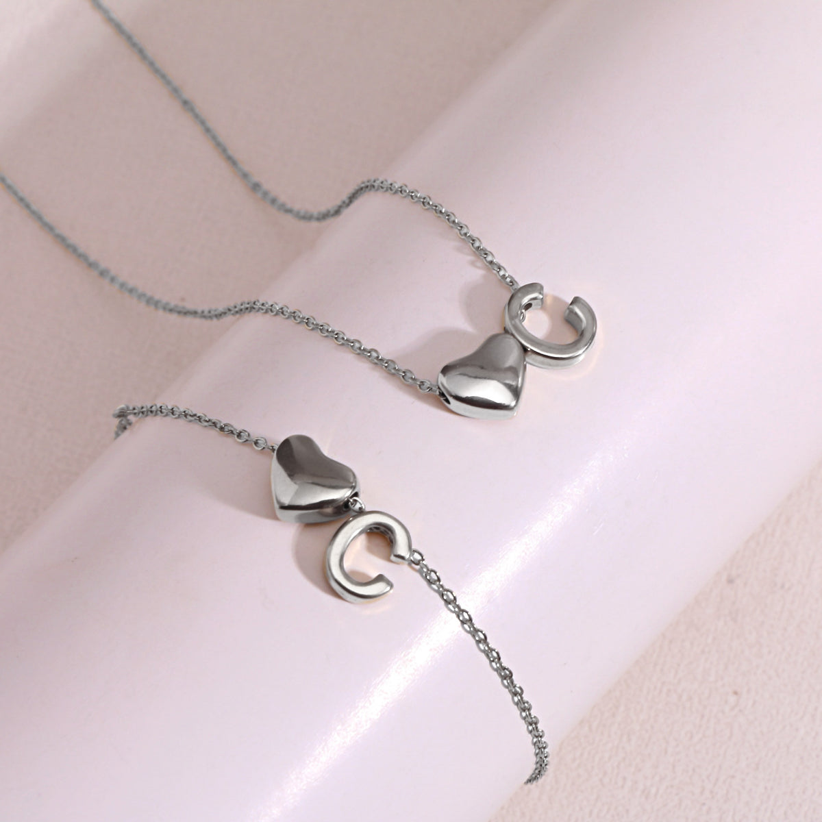 Heart Pendant Titanium Steel Necklace