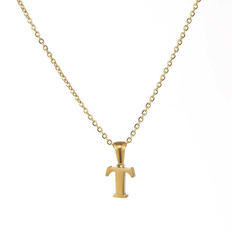 Alphabet Pendant Necklace