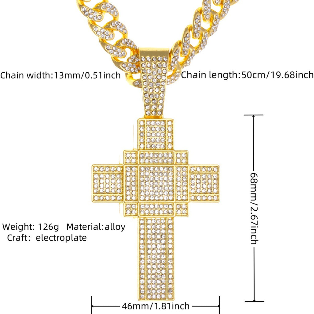 Cuban chain necklace pendant