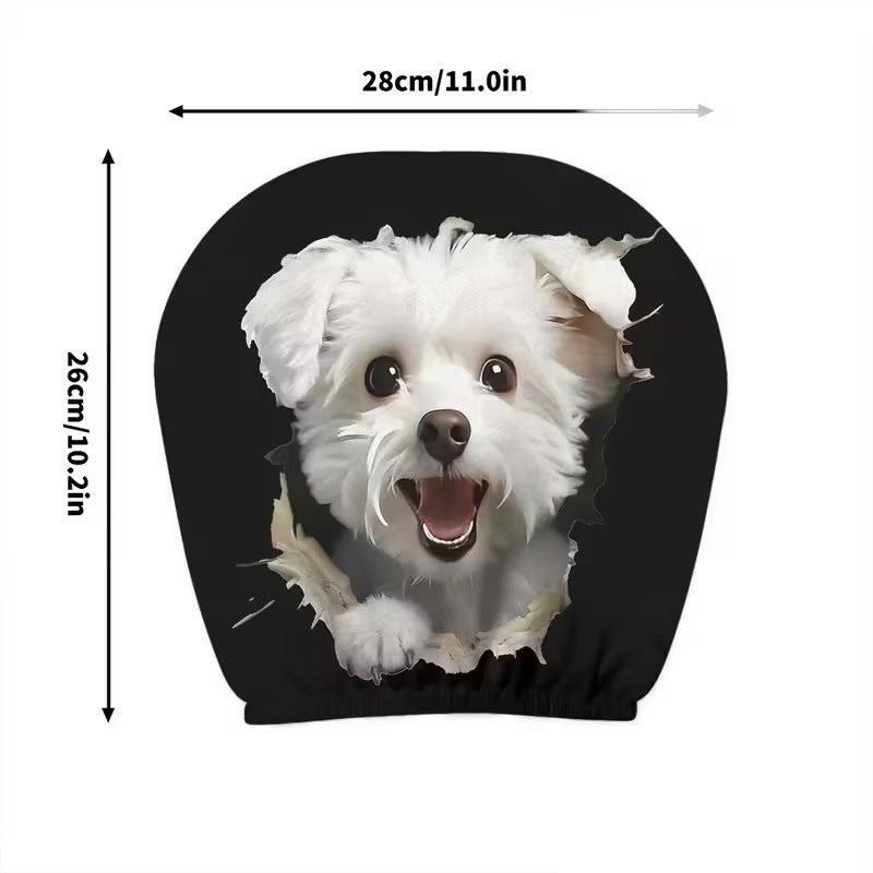 Car Printed Headrest Case Universal Funny Fun Universal Headgear