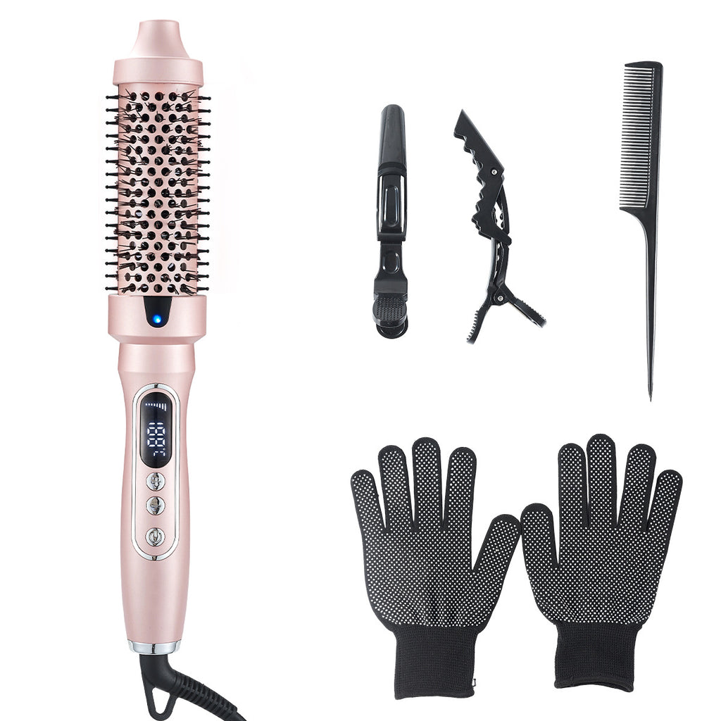 Infrared Hair Styling Comb Straightener Curler