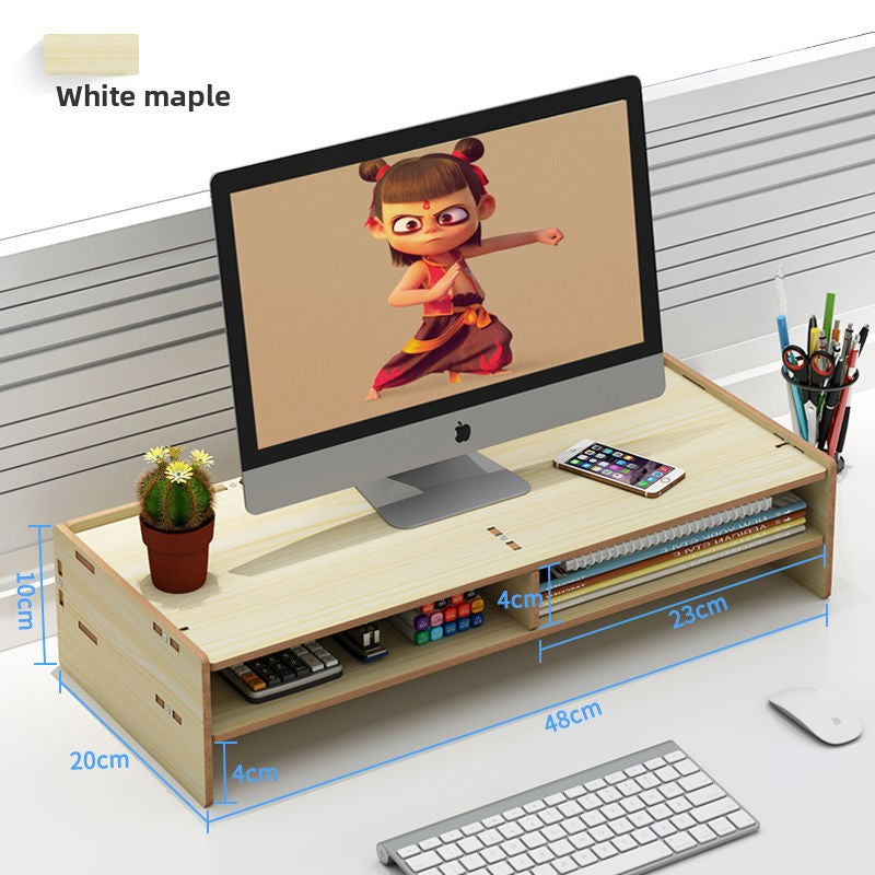 Ergonomic Desktop Rack with Storage Drawers